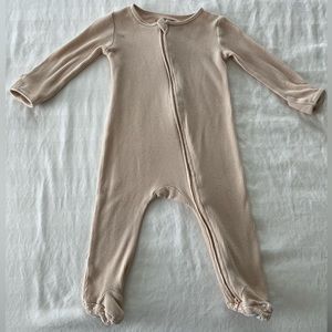 cream Caden Lane 6-12 month footie